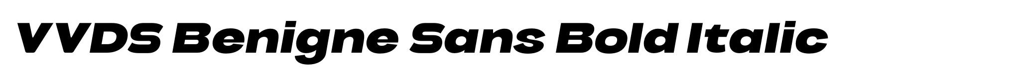 VVDS Benigne Sans Bold Italic image
